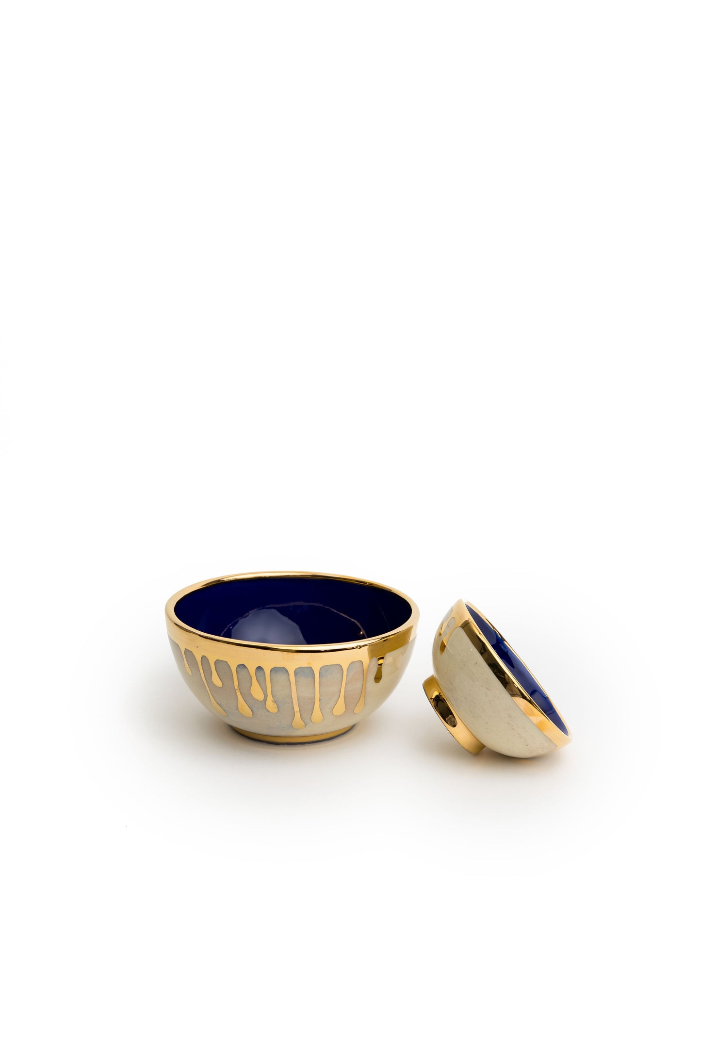 Navy Drip Bowl