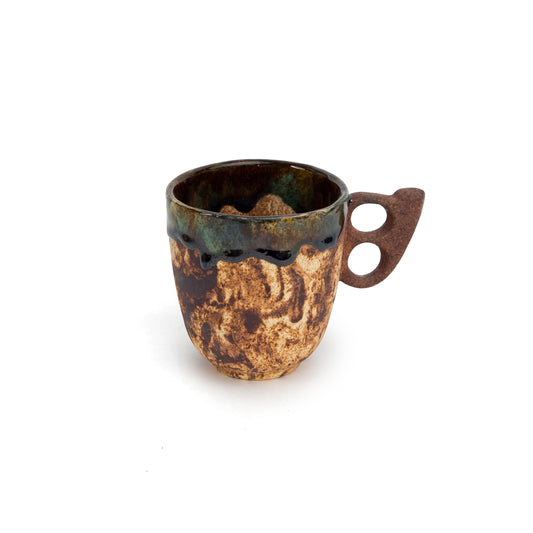 Drip Brown Marble Heech Mug