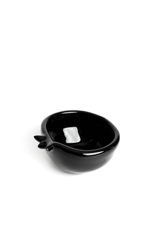 Black Ceramic Pomegranate Bowls