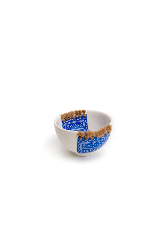 Ceramic Kilim Bowl With Fringes