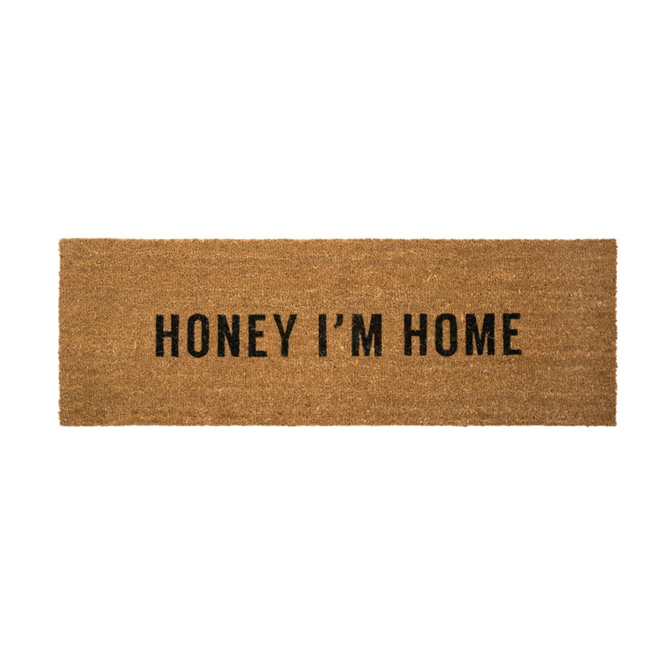 Honey I'm Home Coir Doormat