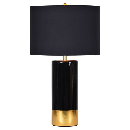 The Tuxedo Black And Gold Table Lamp