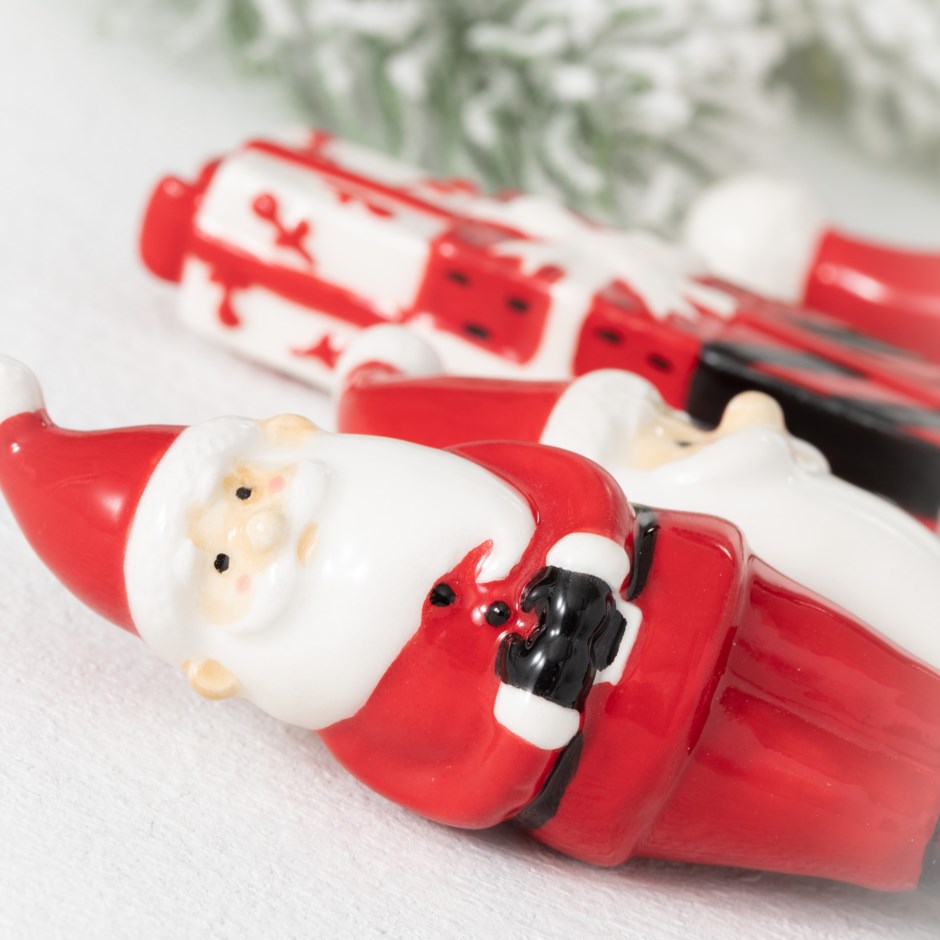 Red Santa Spreader Knife Set | Santa Hat Butter Knife | Christmas Gift